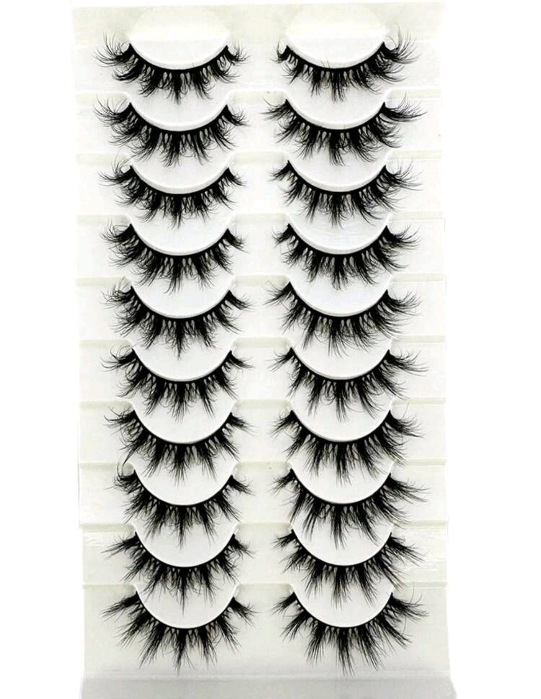 10 Pairs 3D Wispy False Eyelashes – Fluffy Dramatic Volume Lash Set