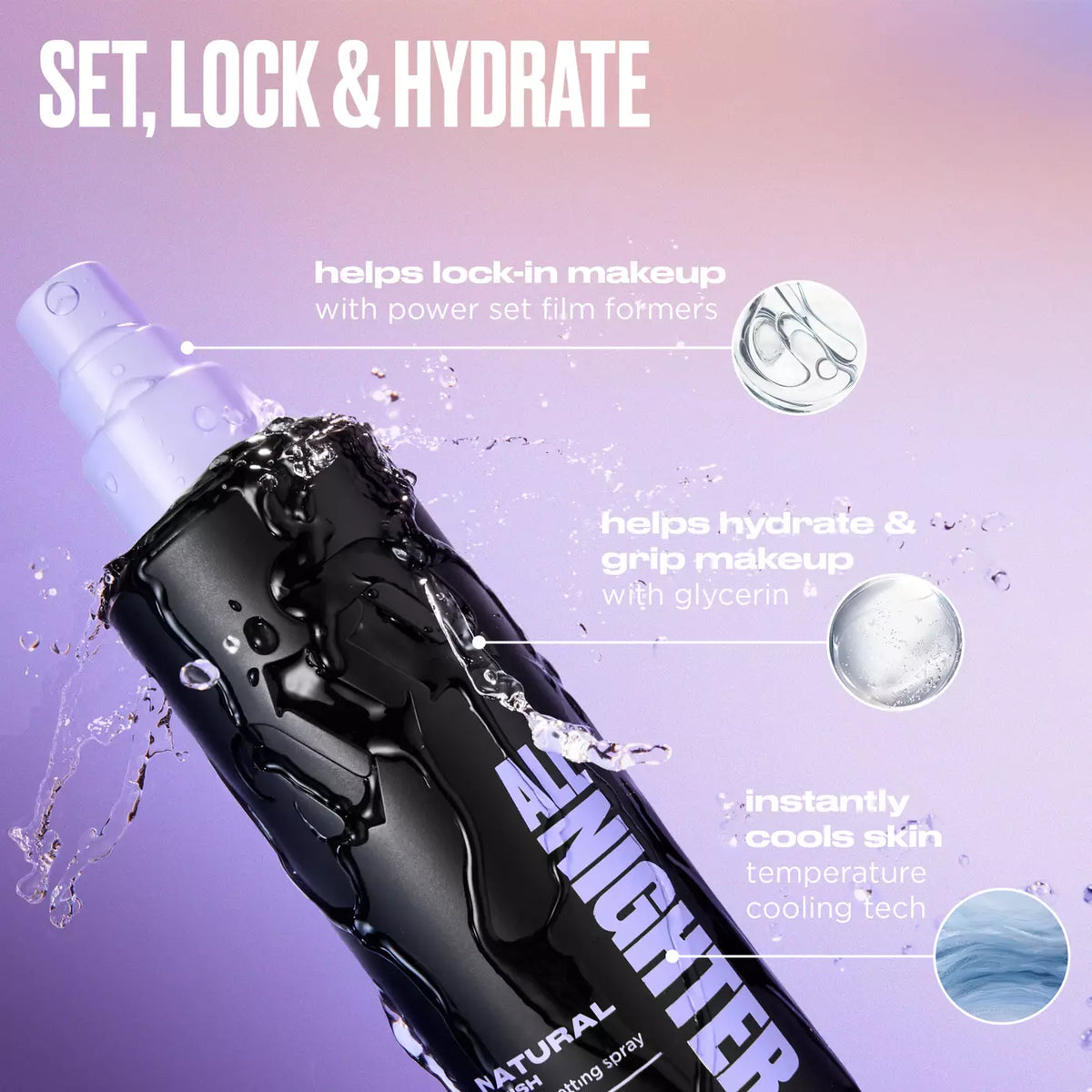 Urban Decay All Nighter Natural Finish Setting Spray – 24HR Makeup Setting Spray