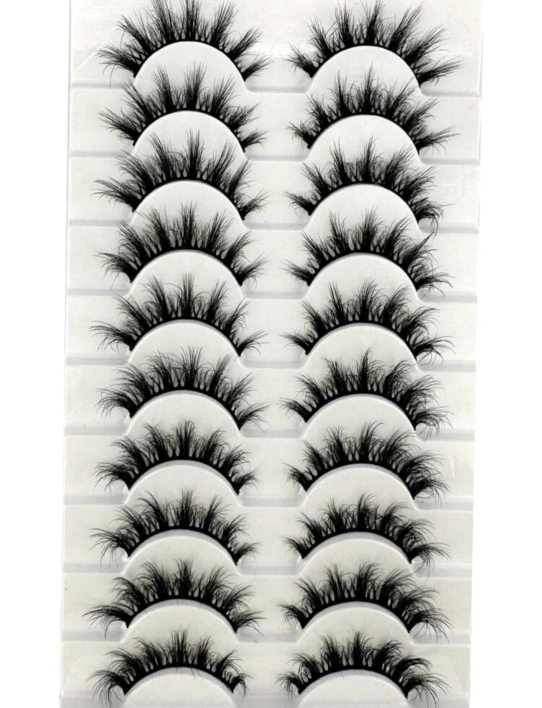 10 Pairs 3D Wispy False Eyelashes – Fluffy Dramatic Volume Lash Set