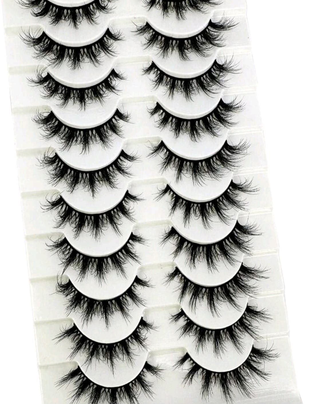 10 Pairs 3D Wispy False Eyelashes – Fluffy Dramatic Volume Lash Set